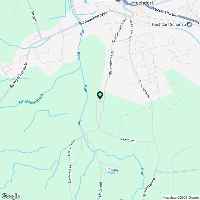 Moderne 3.5-Zimmer-Neubau-Wohnung mit Panoramablick in Hochdorf - Karte