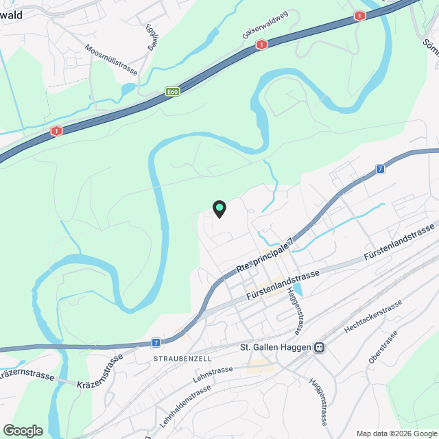 4.5-Zimmer-Wohnung im 3. Obergeschoss Ruhige Lage mit grossem Balkon - Karte
