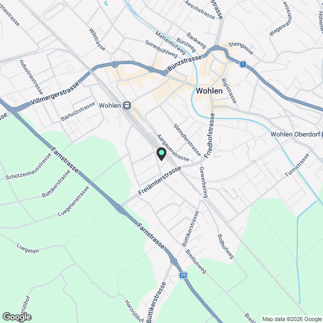 Moderne 3.5 Zi.Wohnung , 5610 Wohlen - Karte