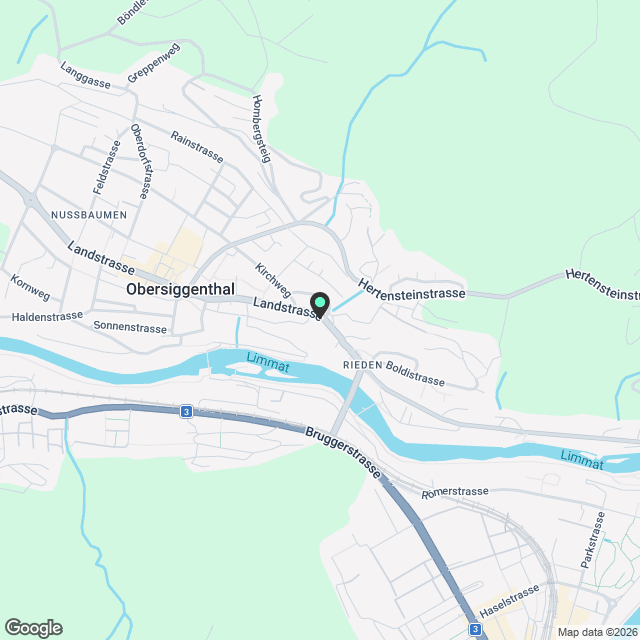 Moderne 2.5 Zimmerwohnung in privilegierter Lage oberhalb der Limmat - Karte