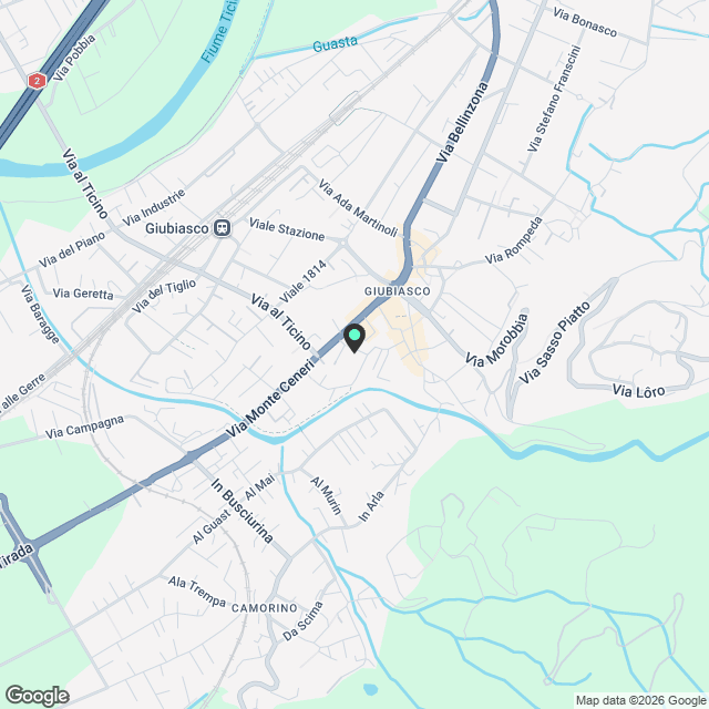 Nuovo attico mansardato moderno con terrazza  Giubiasco - Karte