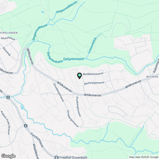 2.5-Zimmer Neubauwohnung mit Gartenloggia in Zürich - Karte