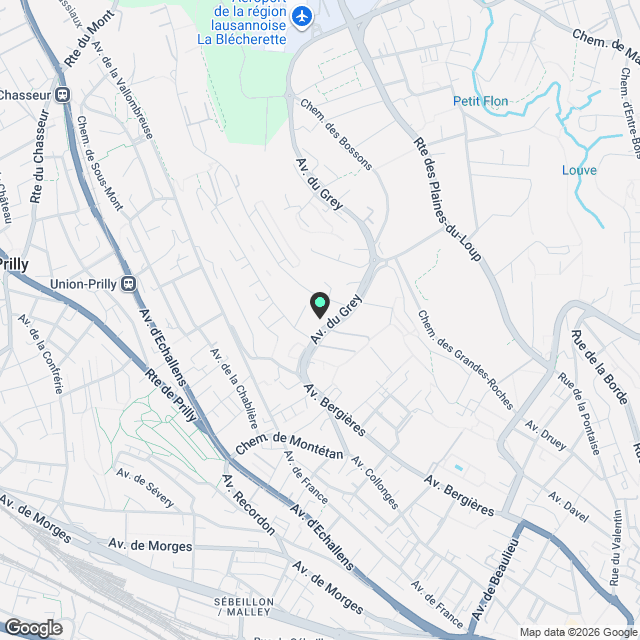 Appartement lumineux avec balcon – 15 min centre-ville – CHF 1"670 charges incluses - Karte