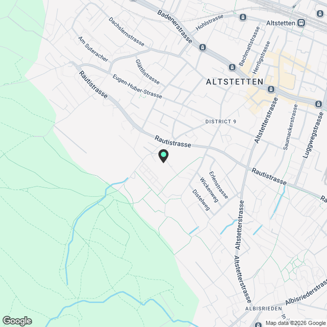 Erstvermietung 1.5-Zimmer-Loft/Atelier in Zürich Altstetten - Karte