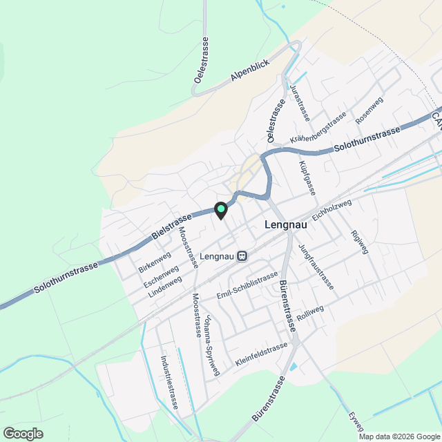 Moderne 2-Zimmer-Wohnung mit Balkon in Lengnau - Karte