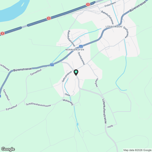 2 ½ Zimmer-Wohnung, 4574 Nennigkofen - Karte