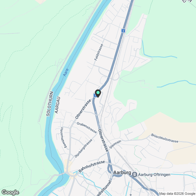 Moderne 2.5-Zimmer-Wohnung in Aarburg - Karte
