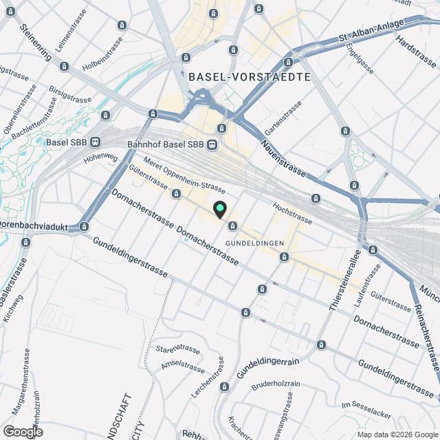 Kernsanierte Wohnung an TOPLAGE in Basel - Karte