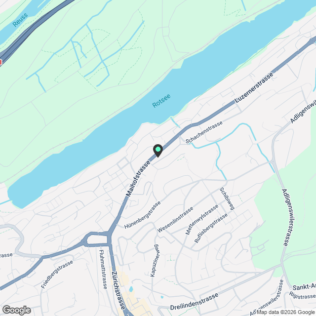 Moderne 3.5-Zimmer-Neubau-Wohnung mit Balkon und Stadtblick - Karte