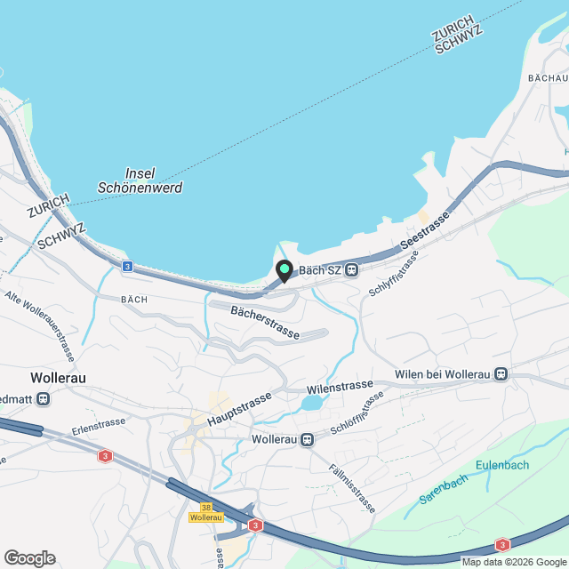 Attraktive 3½ Zimmerwohnung im steuergünstigen Bäch SZ - Karte