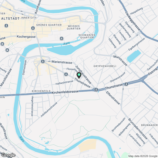 Stilvolle 6-Zimmer-Gartenwohnung im Kirchenfeld - Erstbezug nach Renovation - Karte