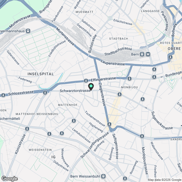 1.5-Zimmerwohnung im aufblühenden Mattenhof-Quartier - Karte