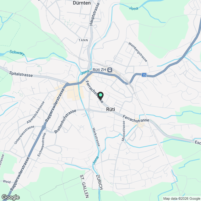 frisch fertiggestellte Dachwohnung mit Wohlfühlcharakter - Karte