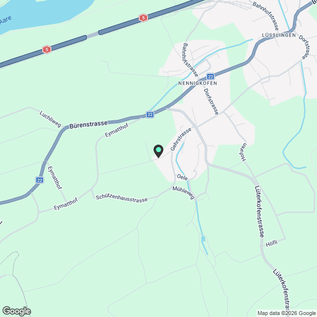 Grosszügiges 6-Zimmer-Mehrfamilienhaus mit Jurablick in Nennigkofen (auch 7-8,5 Zimmer möglich) - Karte