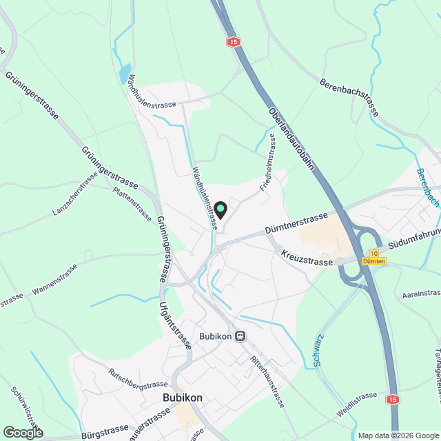 Moderne 5.5-Zimmer-Duplex-Wohnung in Bubikon mit Bergblick - Karte