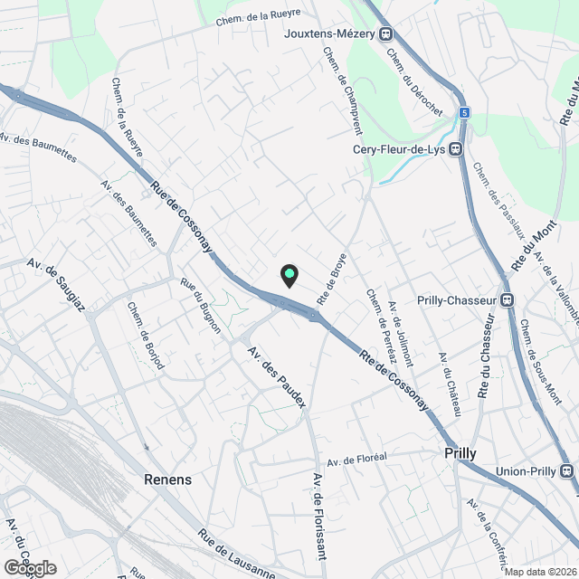 Bel appartement 2 pièces neuf (2024) avec balcon à Prilly - Karte