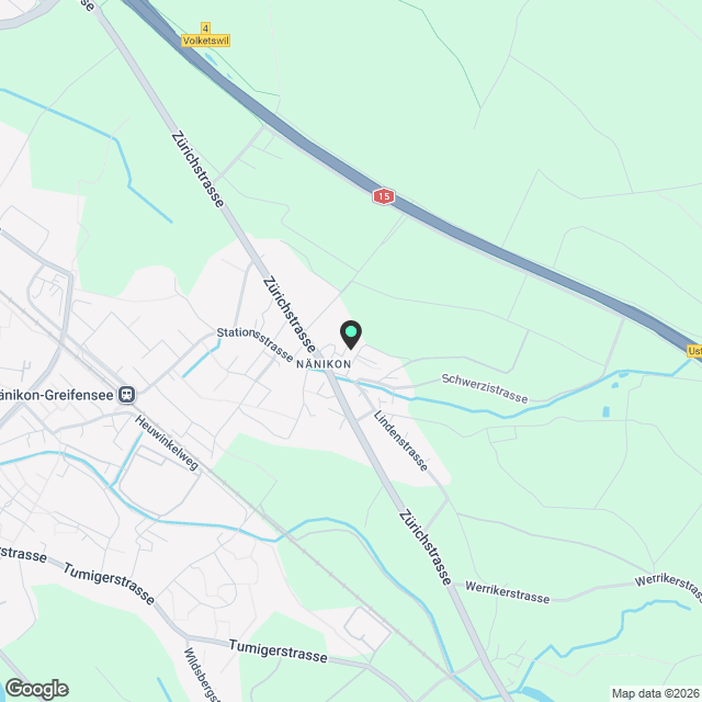 Moderne 4.5-Zimmer-Neubau-Wohnung mit Balkon in Naenikon - Karte