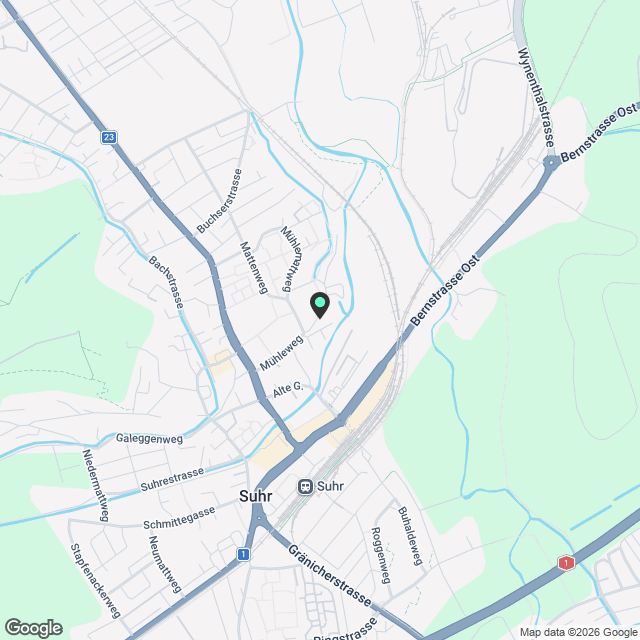 5.5 Zimmerwohnung in Suhr - Karte