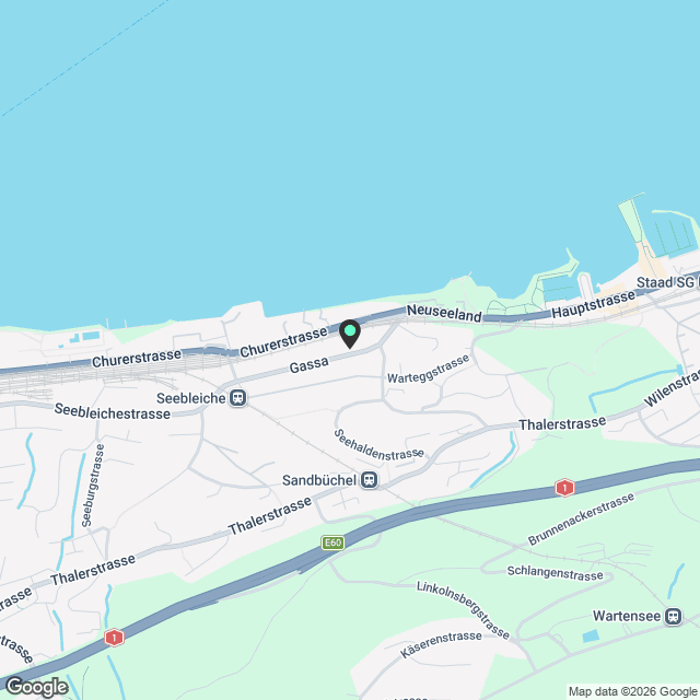 3 moderne 3.5-Zimmer-Wohnungen mit Seeblick in Rorschacherberg  ab Herbst 2026 - Karte
