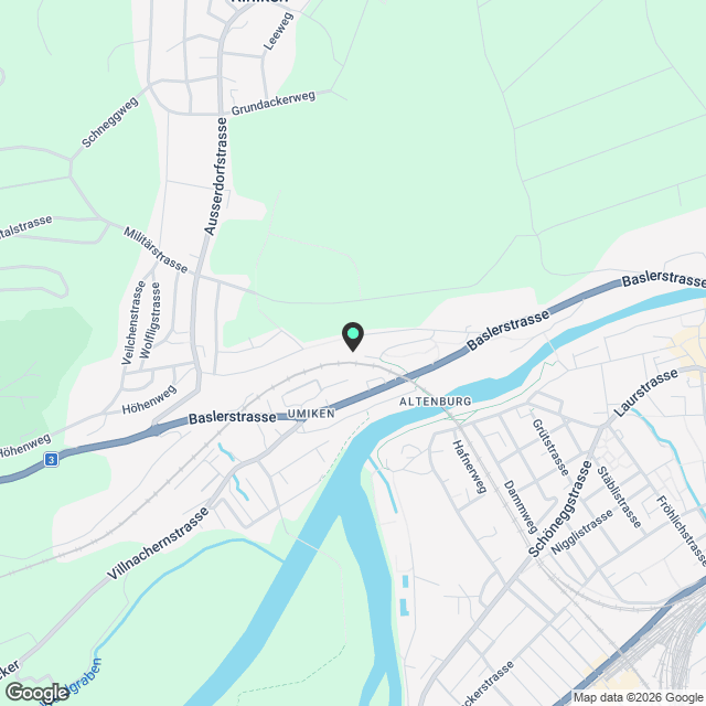 Exklusive 4½-Zimmer-Wohnung im Neubau (5222 Umiken) - Karte