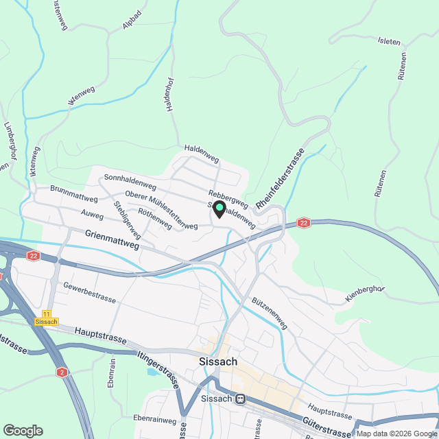 3.5-Zimmer-Maisonettewohnung in Sissach - Neubau 2026 - Karte