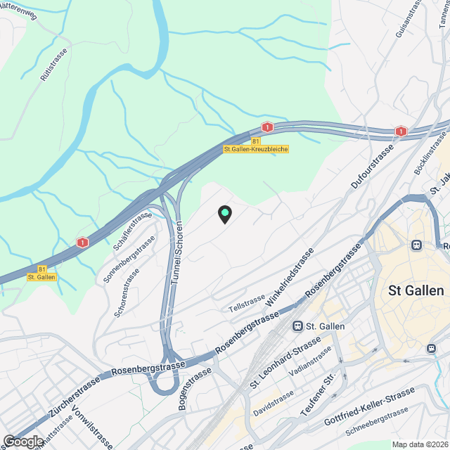 Erstbezug nach hochwertiger Totalsanierung – Wohnen mit Stil an bester Lage in St. Gallen - Karte