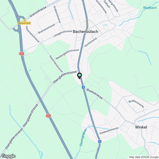 Moderne 4.5-Attikawohnung in Bachenbülach - Karte