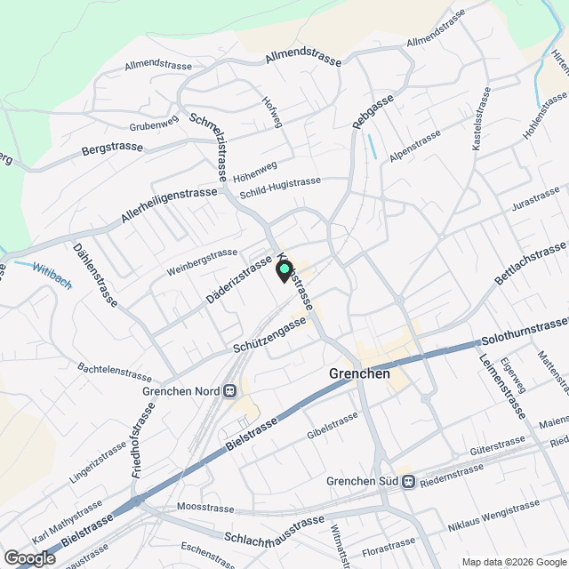 Charmante Wohnung im Neubau Grenchen - Karte