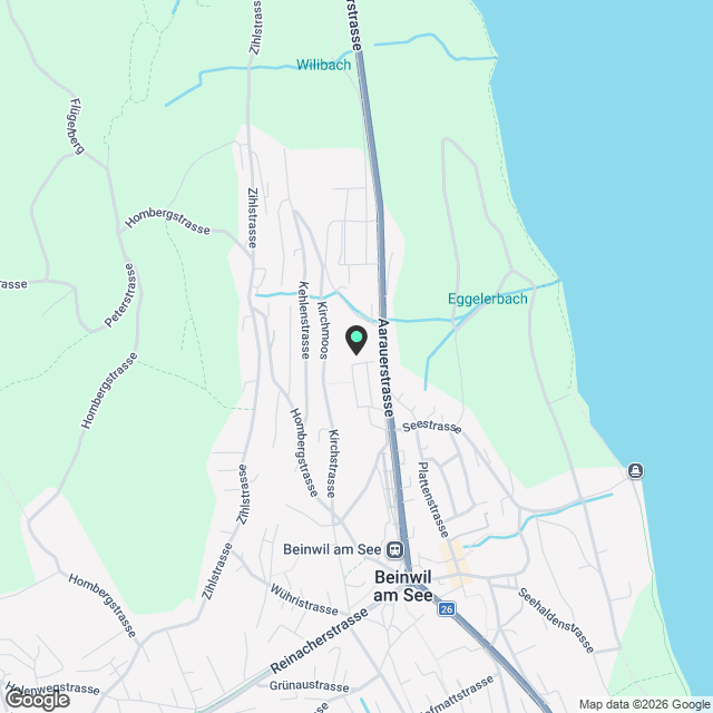 Exklusive Attikawohnung mit Panorama-See- & Bergsicht – in Beinwil am See - Karte