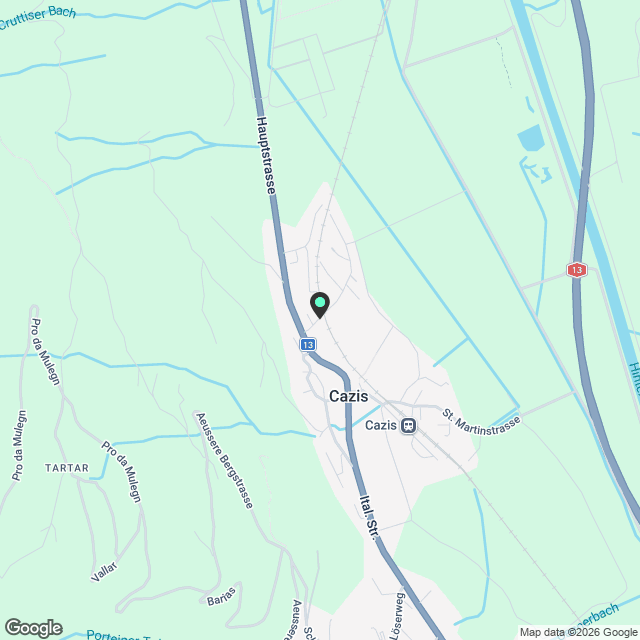 Wohnung in Cazis - Karte