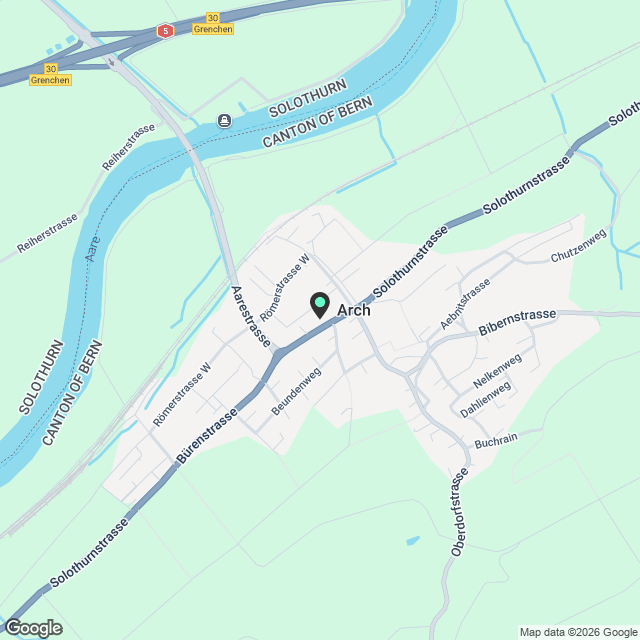 GROSSZÜGIGE ERDGESCHOSSWOHNUNG AN RUHIGER LAGE ZU VERMIETEN - Karte