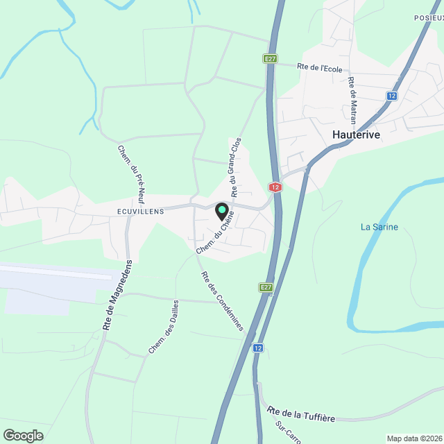 Appart 4.5 pcs neuf à Ecuvillens avec jardin et 2 places de parc - Karte