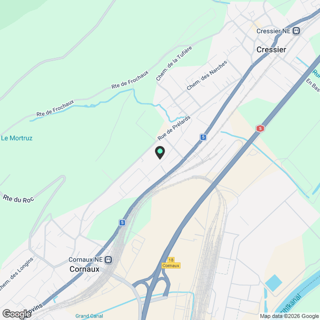 Magnifique appartement de 3,5 pièces neuf à Cressier NE - Karte