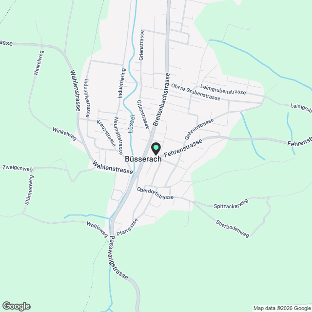 Moderne 3.5-Zimmer-Wohnung in Büsserach mit gedecktem Balkon und Gartensitzplatz - Karte