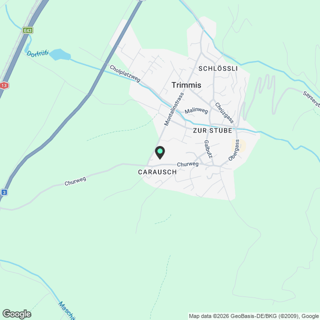 Wohnung in Trimmis - Karte