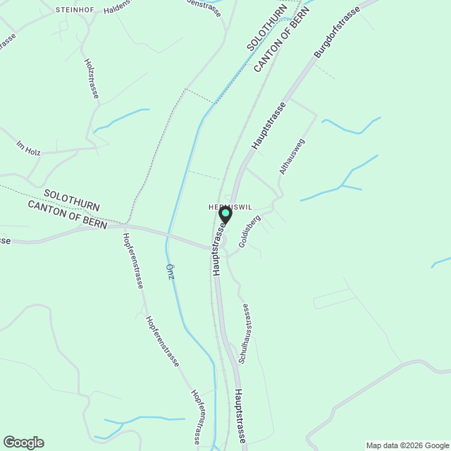 Helle 2.5-Zi-Dachwohnung in Hermiswil (Erstvermietung) - Karte