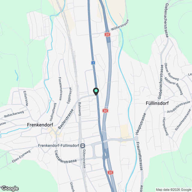 Erstvermietung: 3.5-Zimmer-Wohnung mit Loggia in Frenkendorf - Karte