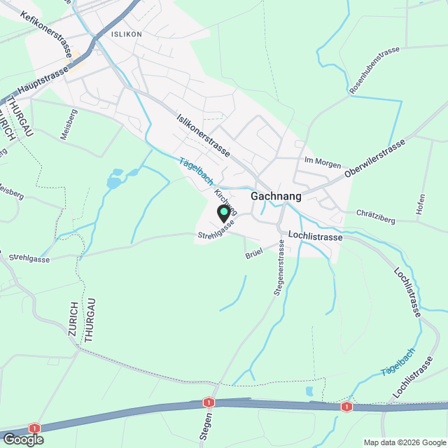 Moderne helle 3.5-Zimmer-Wohnung in ruhiger Lage in Gachnang - Karte