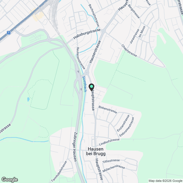 Moderne 4.5-Zimmer-Neubau-Wohnung mit Blick über Hausen - Karte
