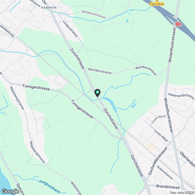 Moderne 4.5-Zimmer-Duplex-Wohnung in Uster-Nänikon - Karte