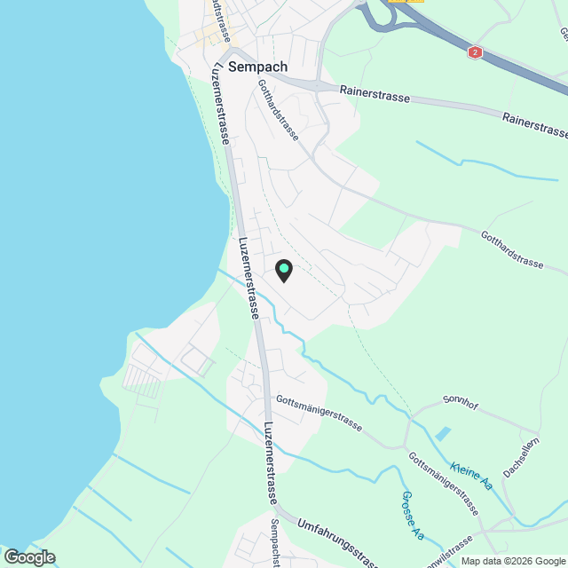 Moderne 5.5 Zimmerwohnung mit Mobilitätskonzept in Sempach Stadt - Karte