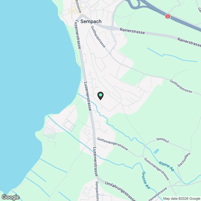 Stilvolle 2.5 Zimmerwohnung mit modernem Wohnkomfort in Sempach Stadt - Karte