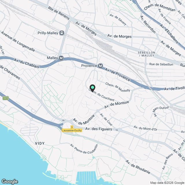 Bright 1 bedroom apartment with terrasse and parking lot, close to green spaces - Karte