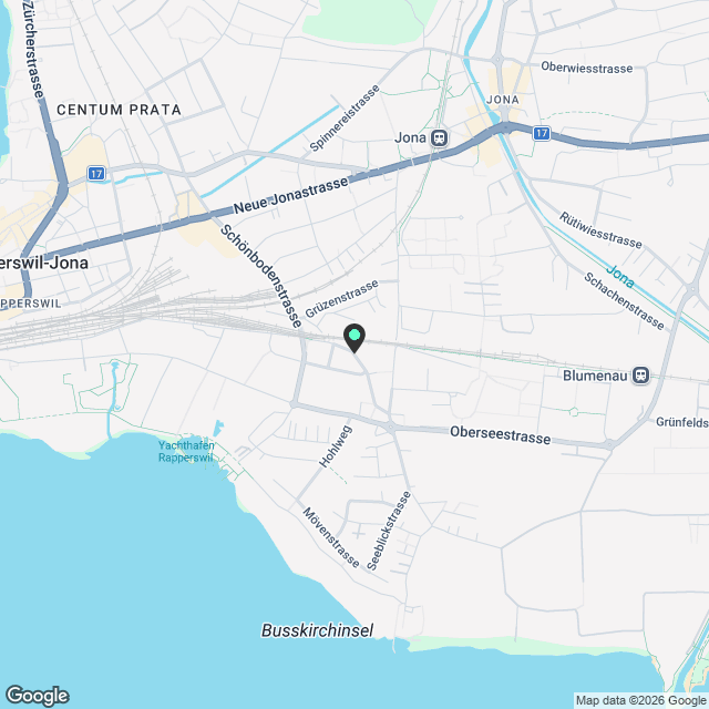 Moderne Douplex Wohnung mit herrlicher Aussicht in Rapperswil zu vermieten - Karte