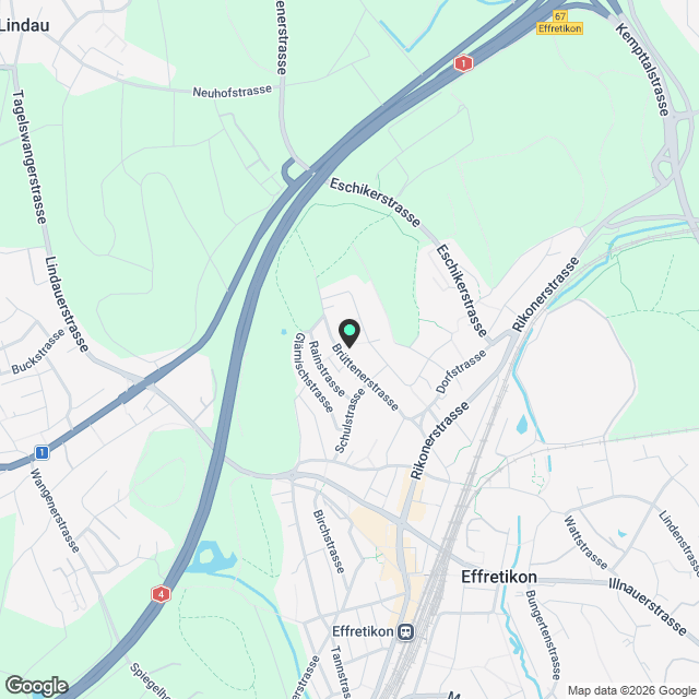 3,5-Zimmer-Neubauwohnung in Effretikon - Karte