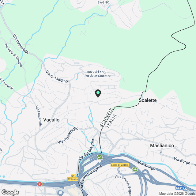 Vacallo: elegante 2.5 loc. moderno con terrazza - Karte