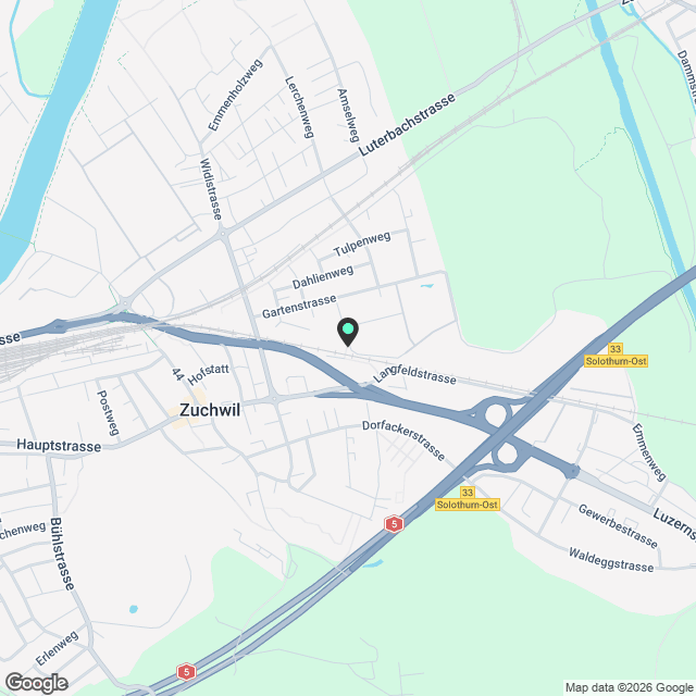 Wohnen im Zentrum von Zuchwil - Karte