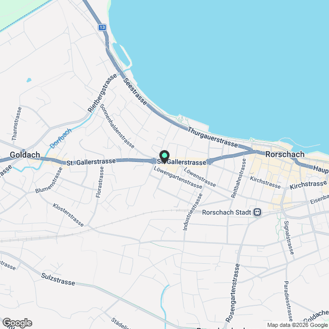 4.5-Zimmerwohnung in Rorschach - Karte