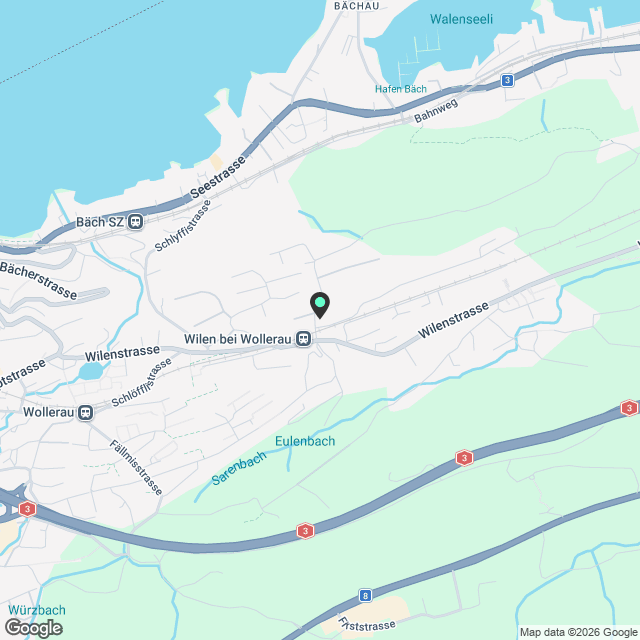Moderne 4.5-Zimmer-EG-Wohnung mit Seenähe in Wilen bei Wollerau - Karte