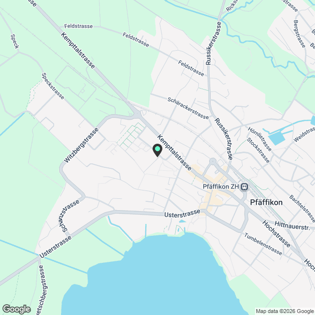 Baumpark  Wohnen in parkartiger Landschaft in Pfäffikon ZH - Karte